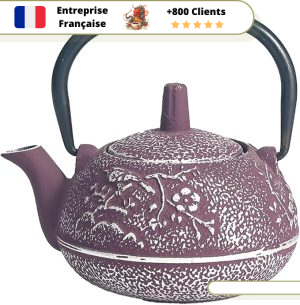 Théière en Fonte Violette  Japonaise 300 - 650ml