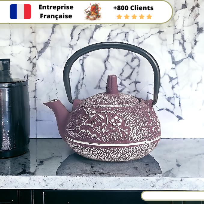 Théière en Fonte Violette Japonaise 300 - 650ml – Image 4