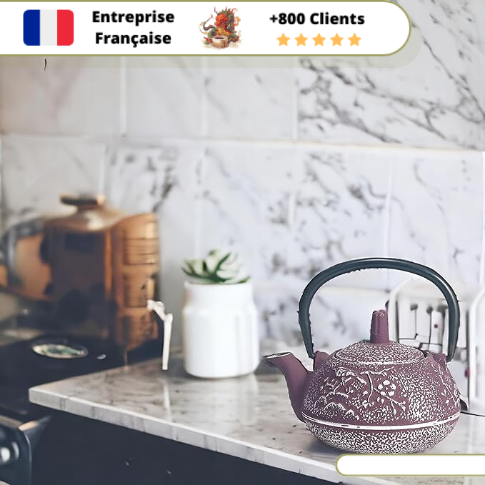 Théière en Fonte Violette Japonaise 300 - 650ml – Image 5