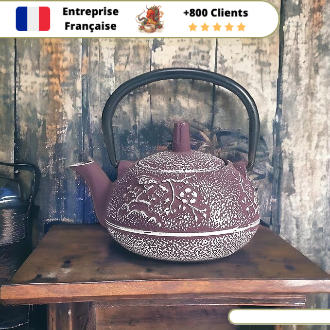 Théière en Fonte Violette Japonaise 300 - 650ml – Image 6
