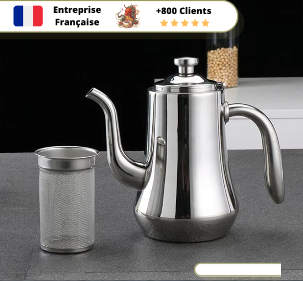 Théière Inox Design 600-1200ml – Image 4
