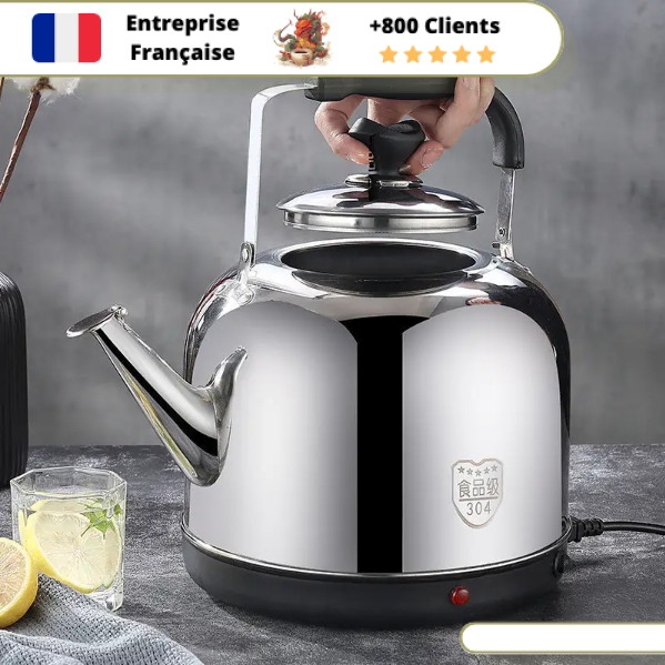 Bouilloire Electrique Tout Inox Sans Plastique 1,7L - 4L – Image 6