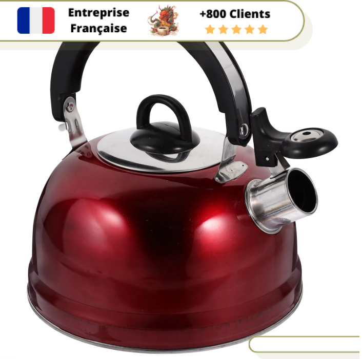 Bouilloire émaillée Rouge Induction 2L – Image 4