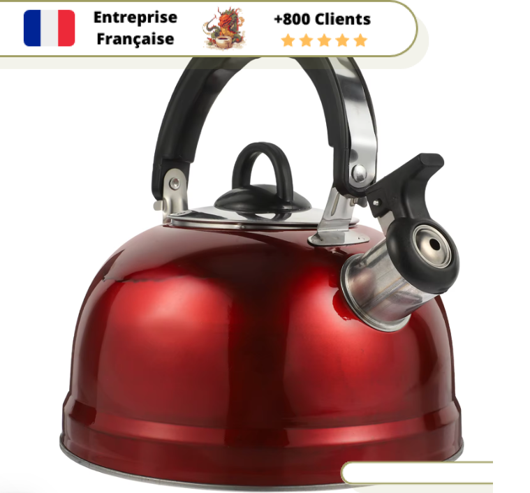 Bouilloire émaillée Rouge Induction 2L – Image 6