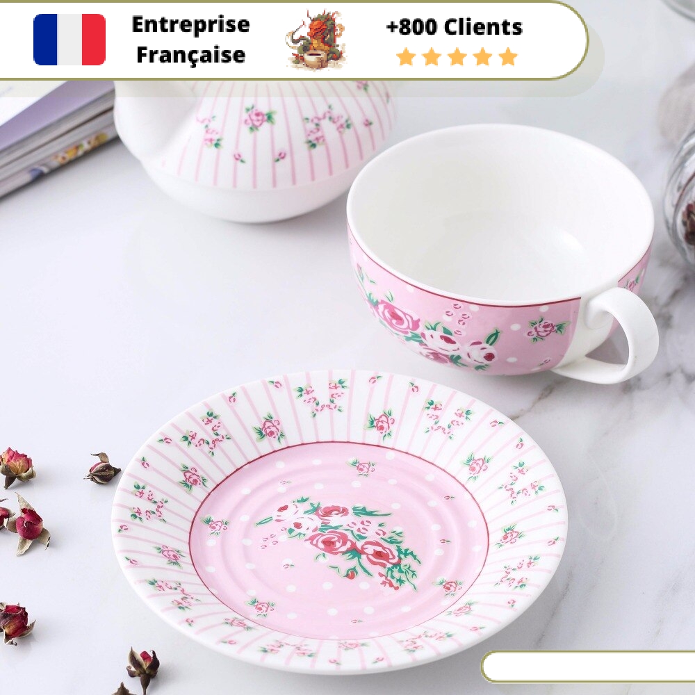 Théière en Porcelaine Individuelle 380ml – Image 4