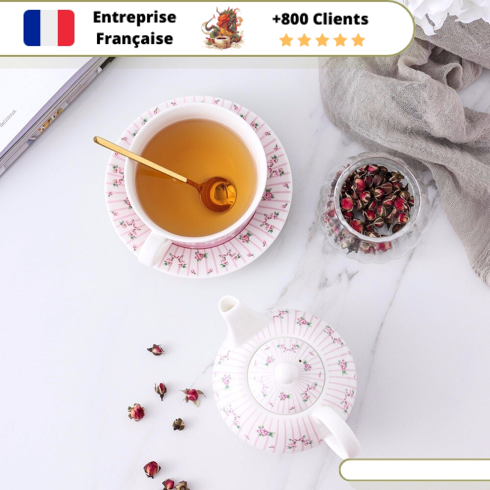 Théière en Porcelaine Individuelle 380ml – Image 3