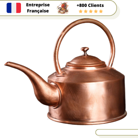 Lot de 3 assiettes décoratives vintage en cuivre vernisse - Décoration