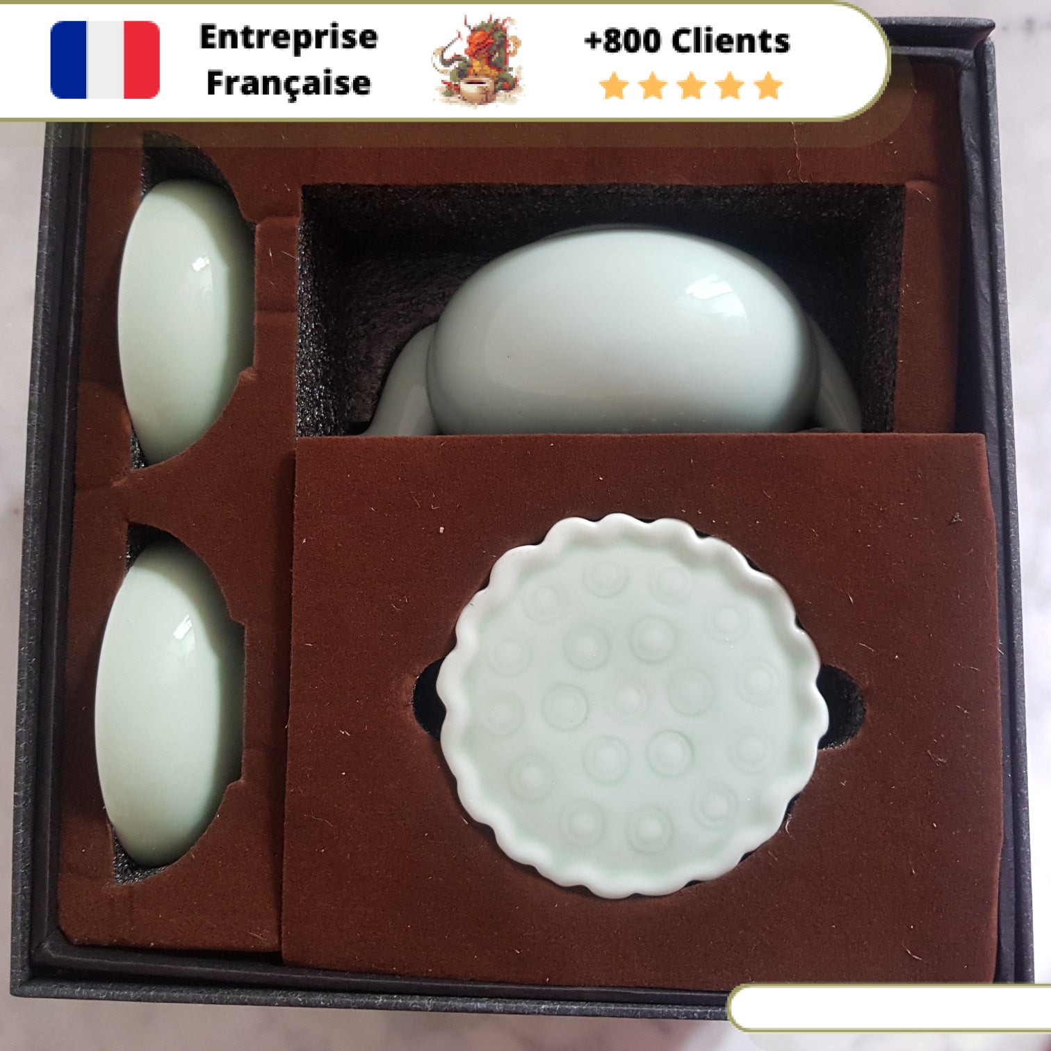 Théière en Porcelaine <br> Coffret 200ml – Image 4