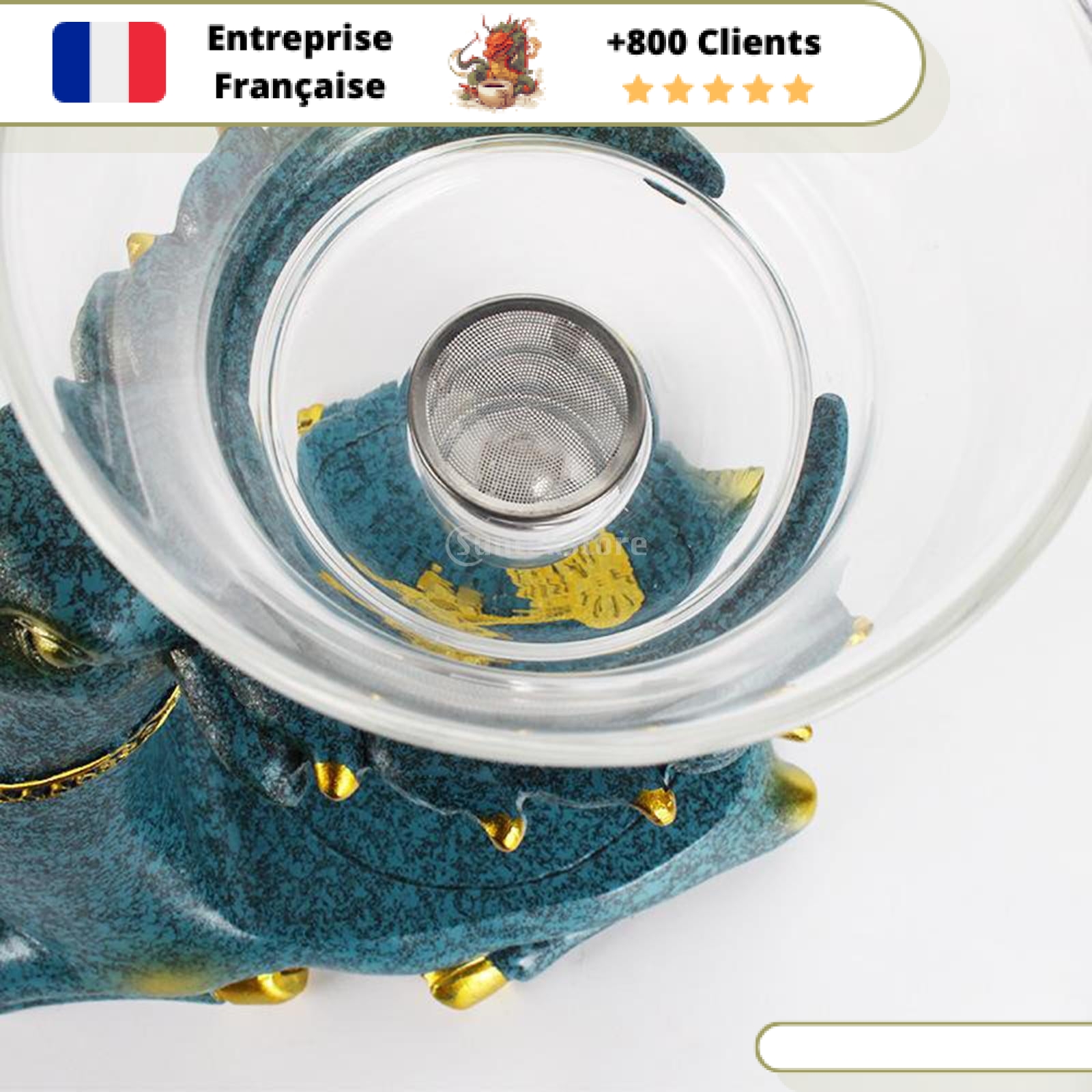 Théière en Verre Infuseur 300ml – Image 6