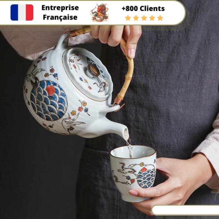 Service à thé en céramique rétro, théière et tasse Puer, bouilloire  métropolitaine, théières, tasse chinoise, service