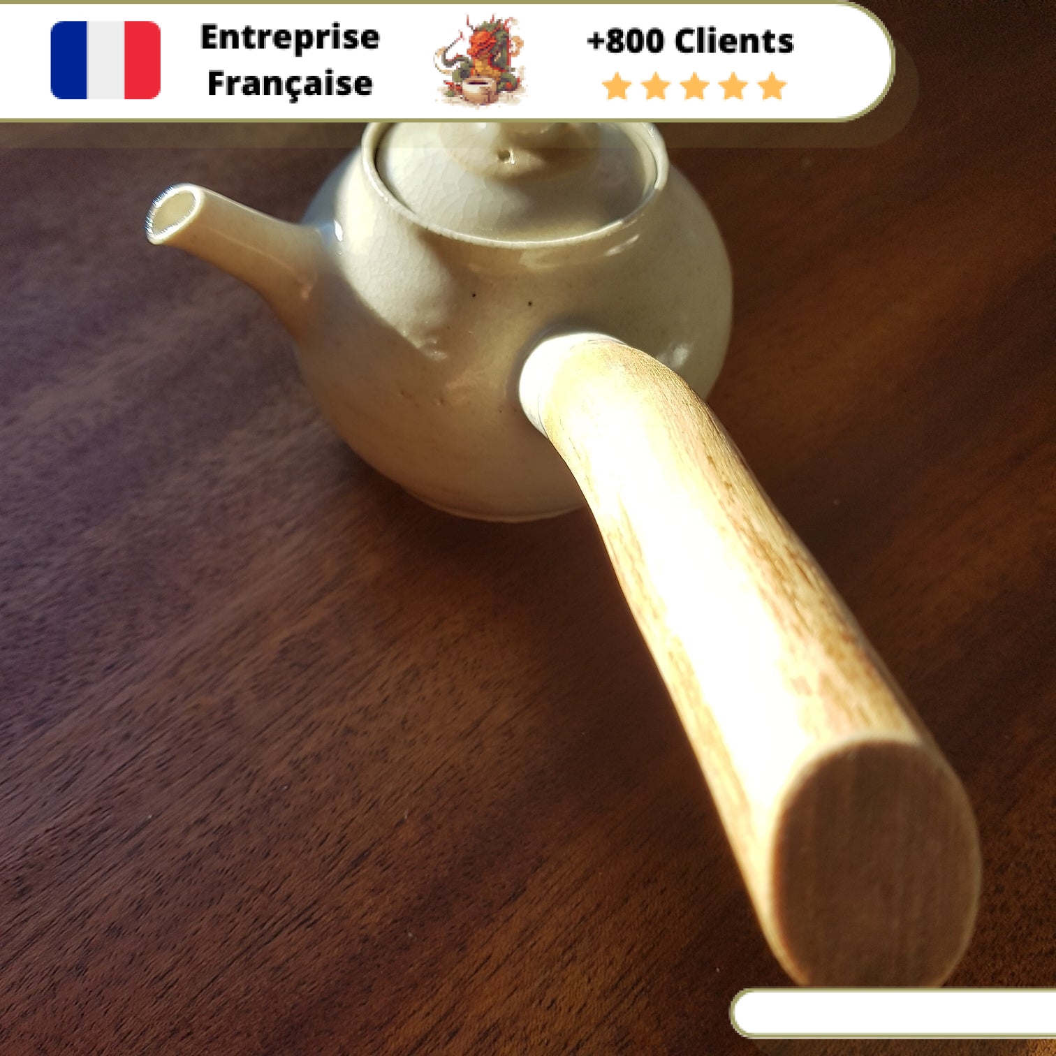 Théière en Céramique Américaine <br> Manche Bois 200ml – Image 23