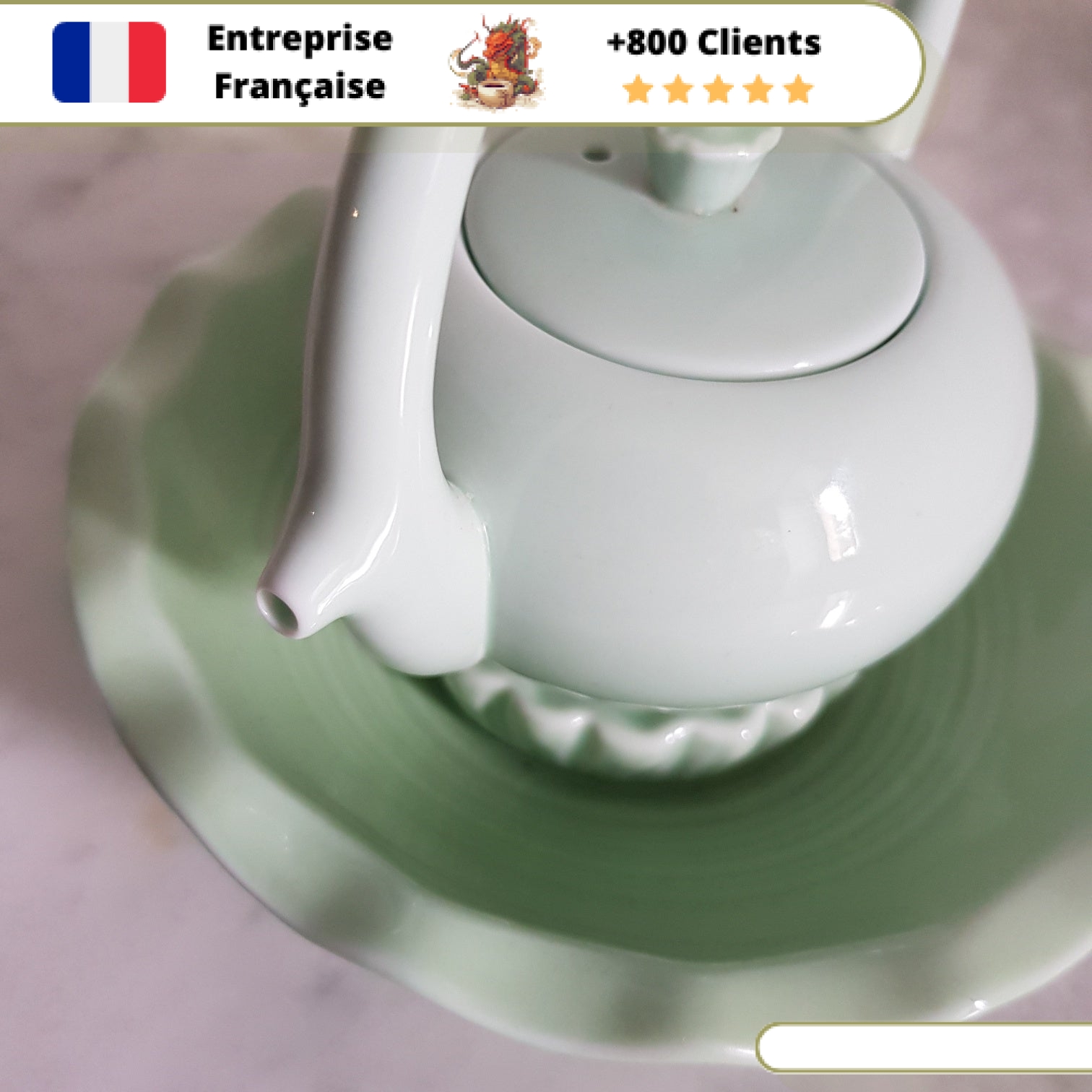Théière en Porcelaine <br> Coffret 200ml – Image 7