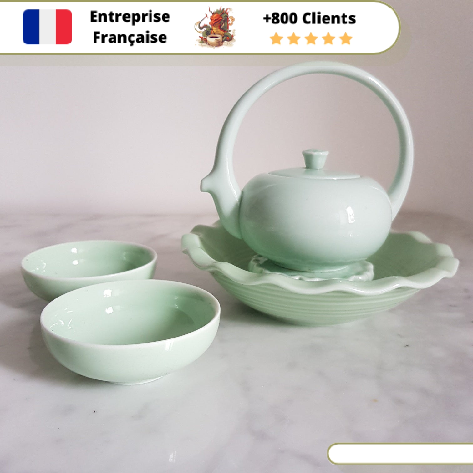 Théière en Porcelaine <br> Coffret 200ml – Image 9