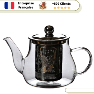 Théière en Verre <br> Infuseur Inox 400ml