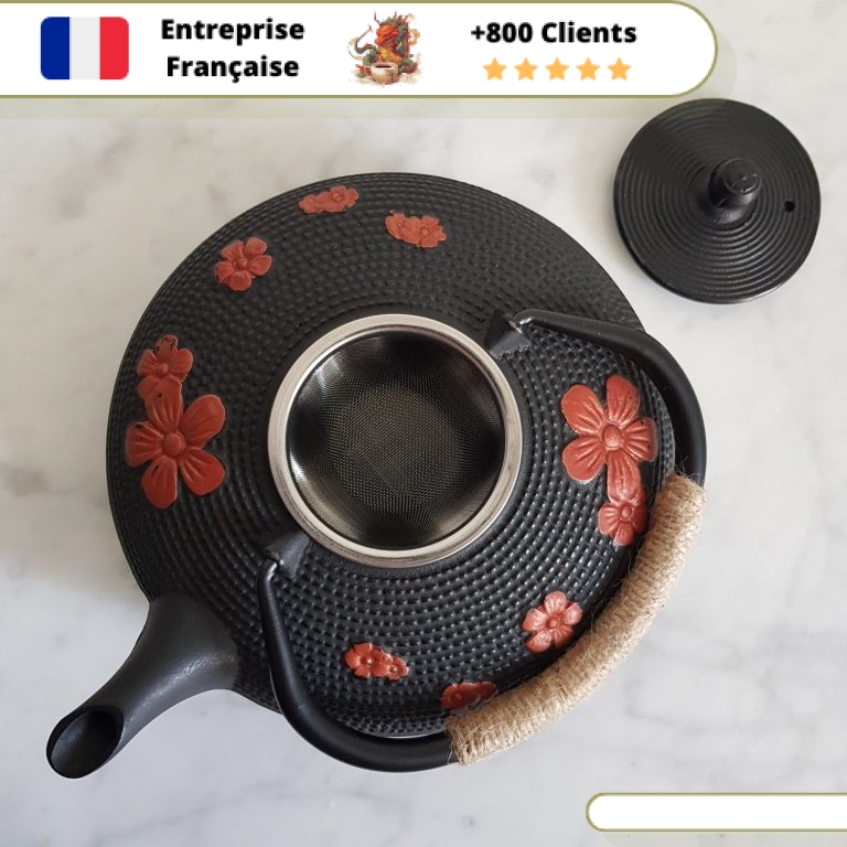Cespetitsriensmadagascar - 🫖THÉIÈRE FONTE FLORA NOIR 1L #fonte