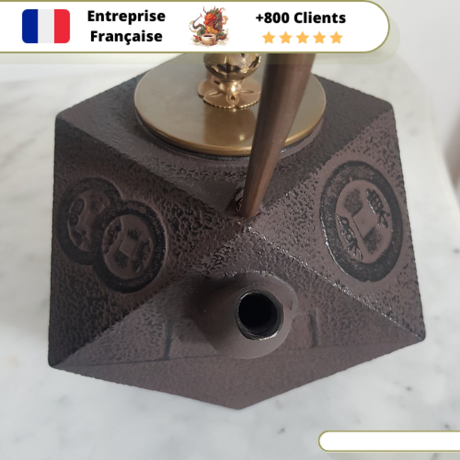 Bouilloire en Fonte Théière Origami 1,3L – Image 8