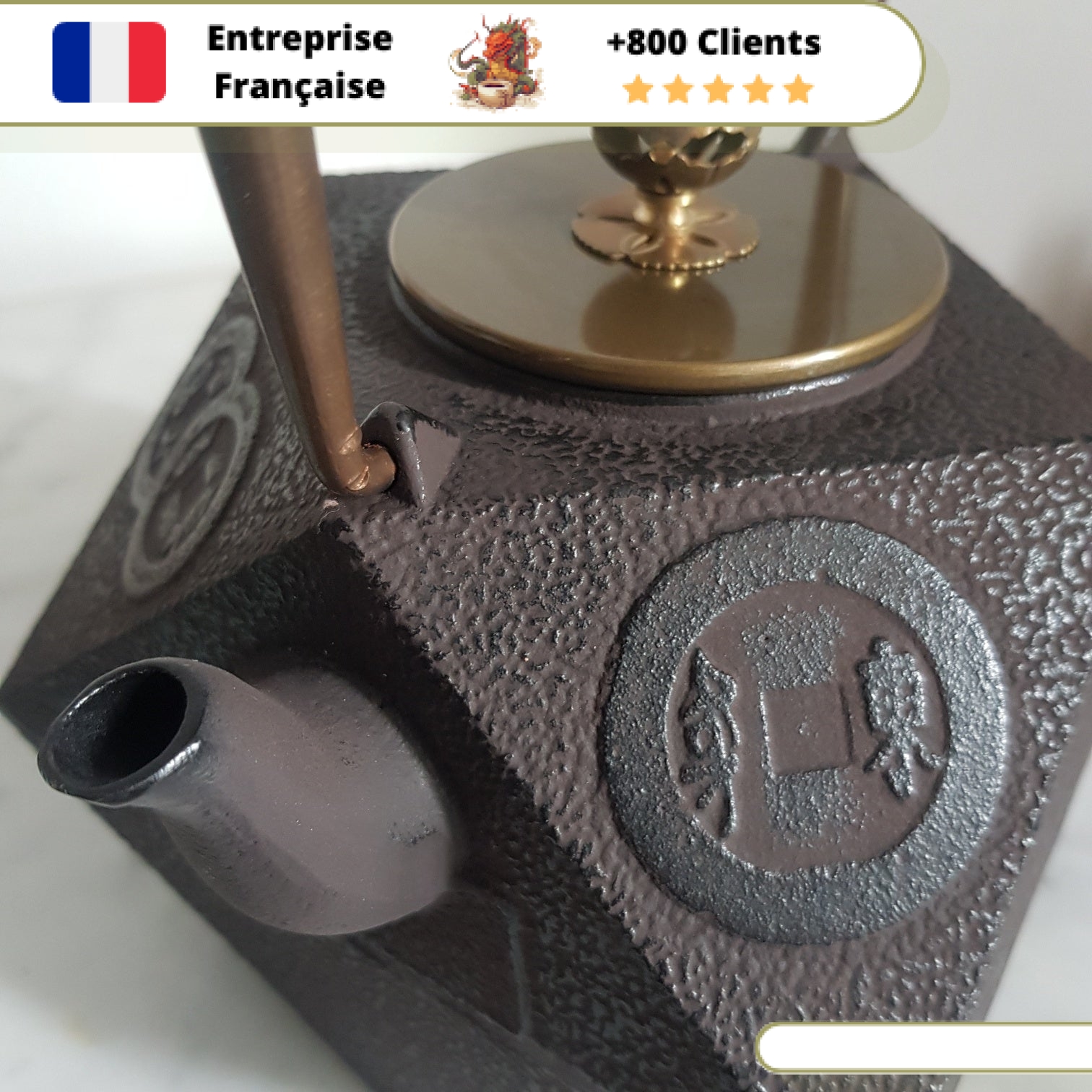Bouilloire en Fonte Théière Origami 1,3L – Image 2