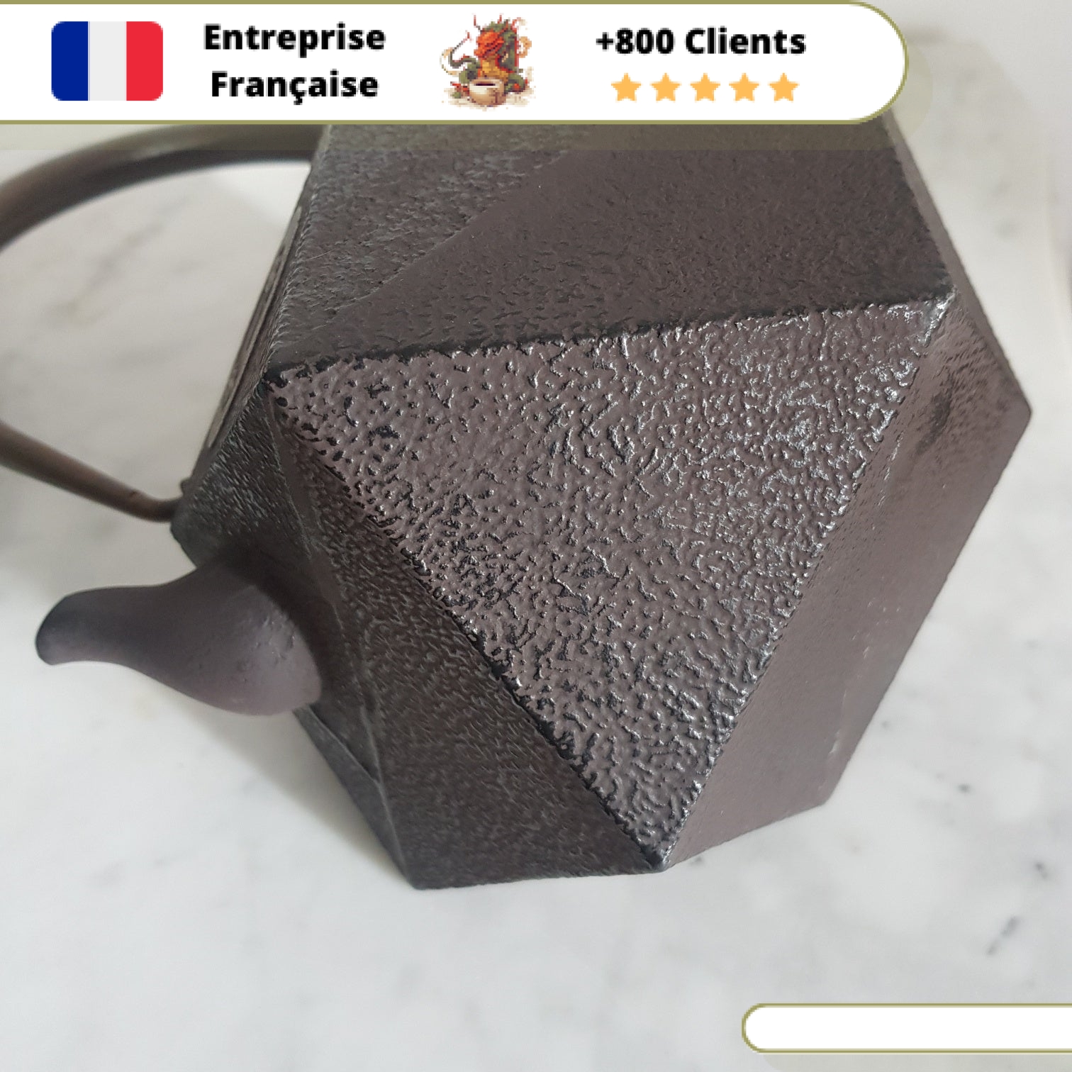 Bouilloire en Fonte Théière Origami 1,3L – Image 10