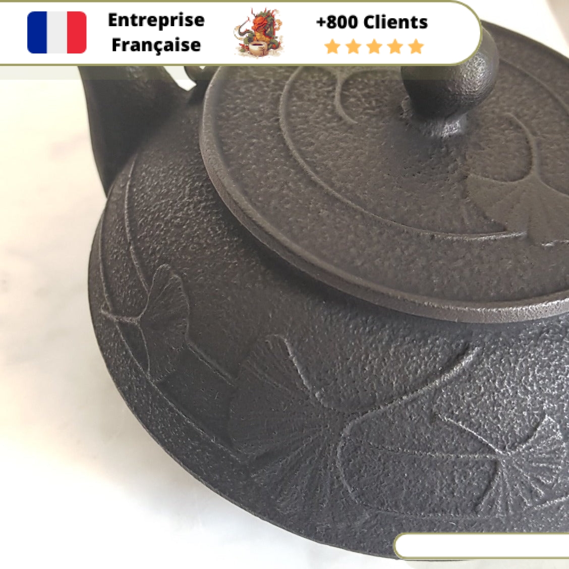 Théière en Fonte Iwachu Gingko 650ml – Image 2