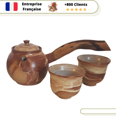 Théière Japonaise <br> et Tasses Assorties 180ml