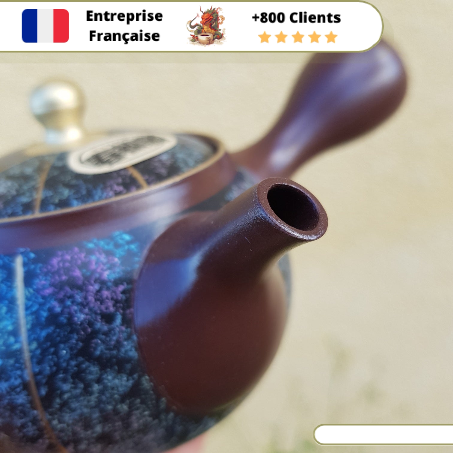 Théière Japonaise Multicolore <br> Tokoname 180ml – Image 12