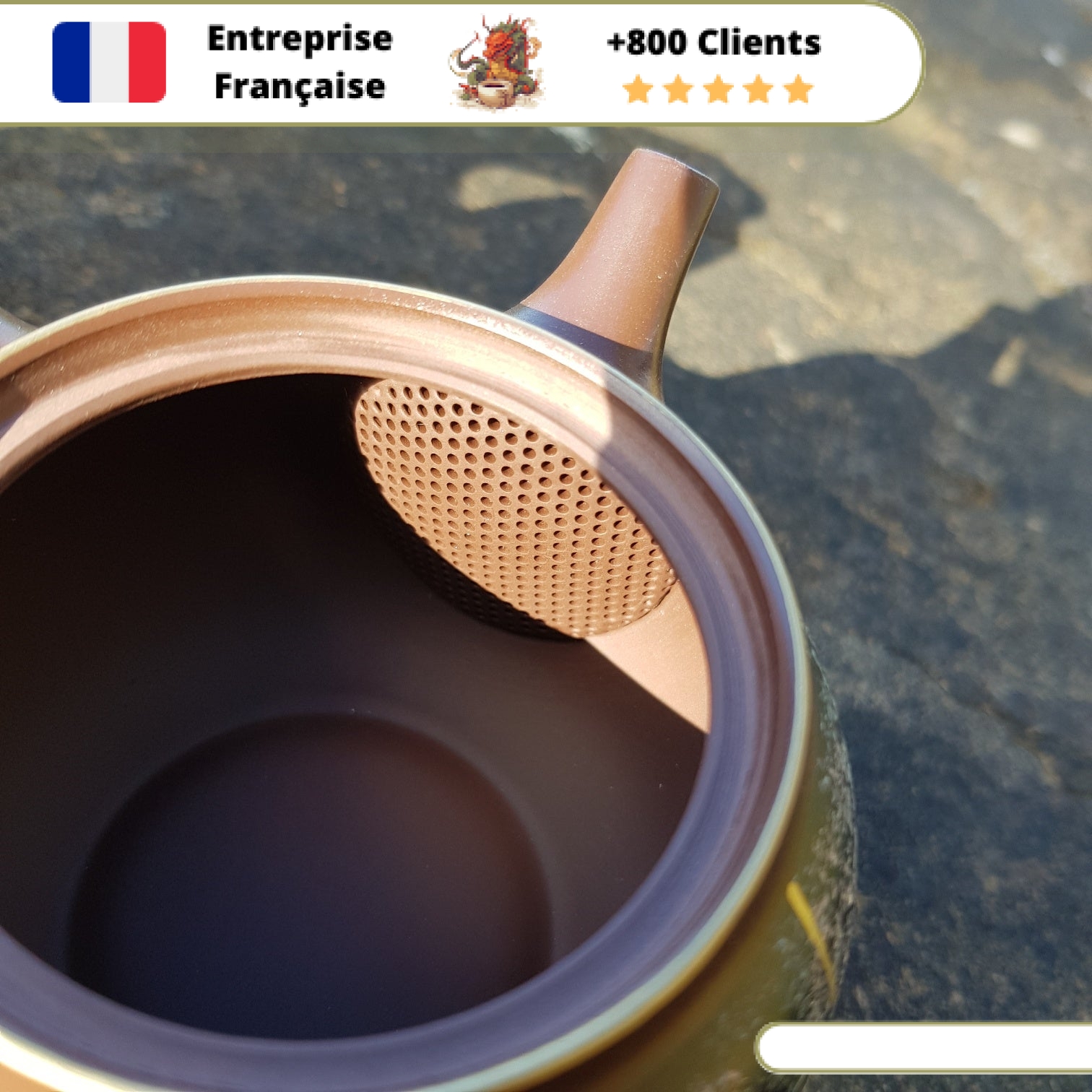 Théière Japonaise Multicolore <br> Tokoname 180ml – Image 6