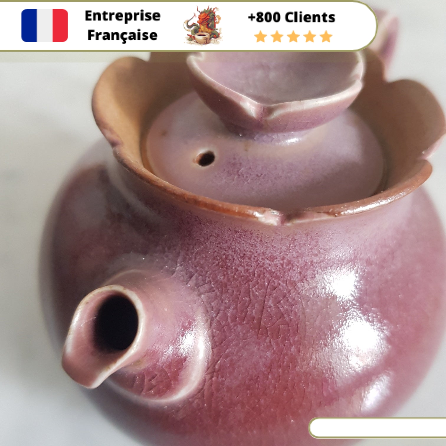 Théière en Porcelaine <br> Rose Vintage 150ml – Image 2