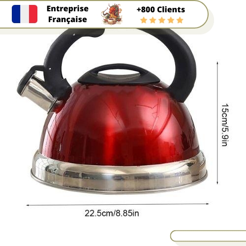 Bouilloire Vintage L'Ancienne Rouge – Image 2