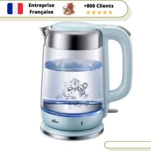 Bouilloire Électrique Transparente à Leds