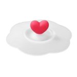 Couvercle Tasse Silicone Cœur
