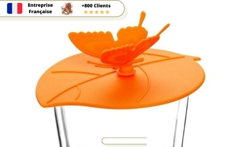 Couvercle-de-Tasse-Orange-sur-Verre
