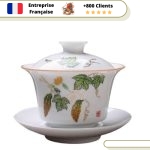 Théière en Porcelaine  Gaiwan Zhong 160ml