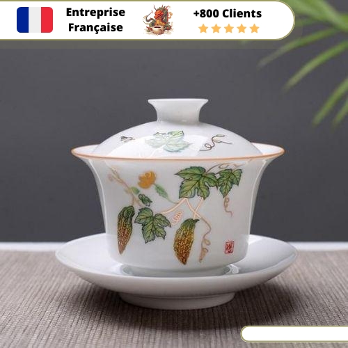 Théière en Porcelaine Gaiwan Zhong 160ml – Image 4