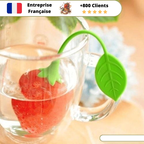 Infuseur à Thé Silicone Mademoiselle Fraise – Image 5
