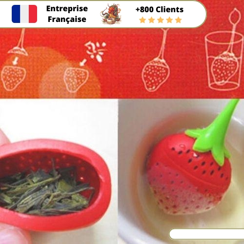 Infuseur à Thé Silicone Mademoiselle Fraise – Image 6