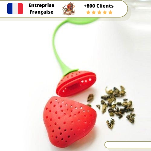 Infuseur à Thé Silicone Mademoiselle Fraise – Image 2
