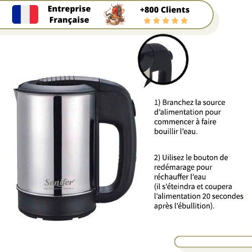 Mini bouilloire électrique 0 5 litre sans fil – Image 3