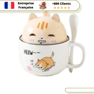 Tasse de Thé Mug Chat Roux