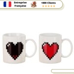 Mug Magique Le Cœur de Pixel