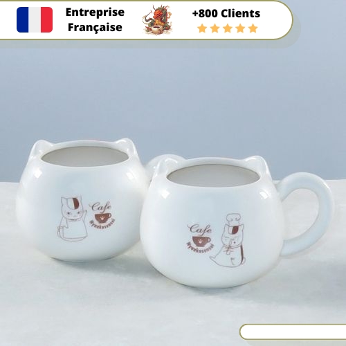 Tasse de Thé Mug Motif Chat – Image 6