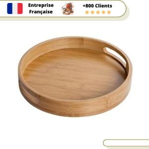 Plateau à Thé Le Moyen Rond Bambou