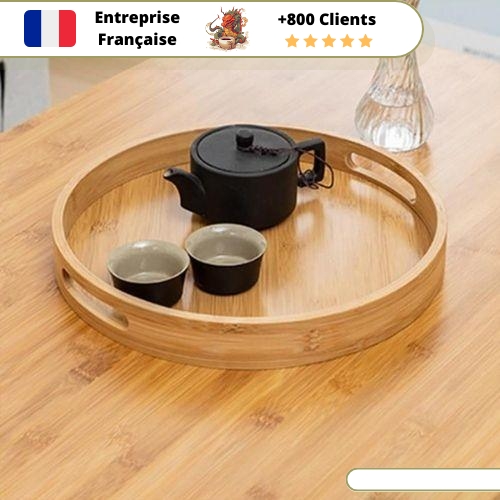 Plateau à Thé Le Petit Rond Bambou – Image 4