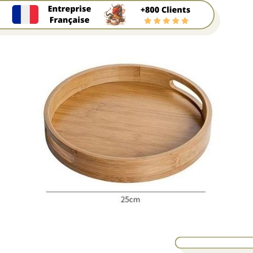 Plateau à Thé Le Petit Rond Bambou – Image 2