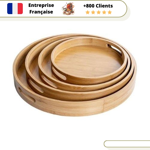 Plateau à Thé Le Petit Rond Bambou – Image 3