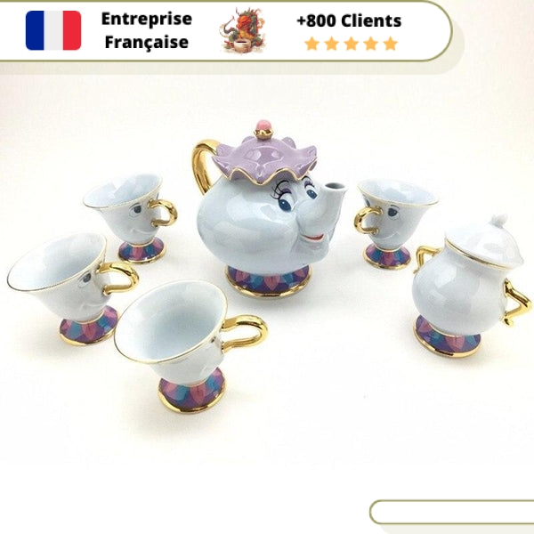 Service à Thé la Belle et la Bête