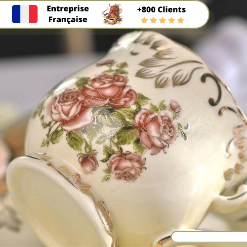 Tasse de Thé Tasse Fleurie – Image 5