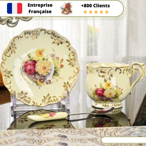 Tasse de Thé Tasse Fleurie – Image 6