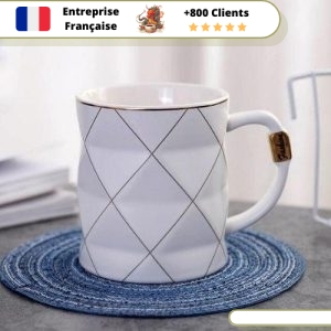 Tasse Polygonale Blanche