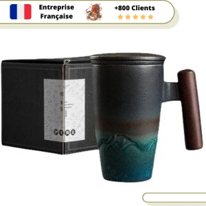 Tasse à Thé avec Infuseur et Couvercle