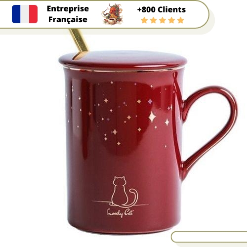 Tasse en Chat Bordeau